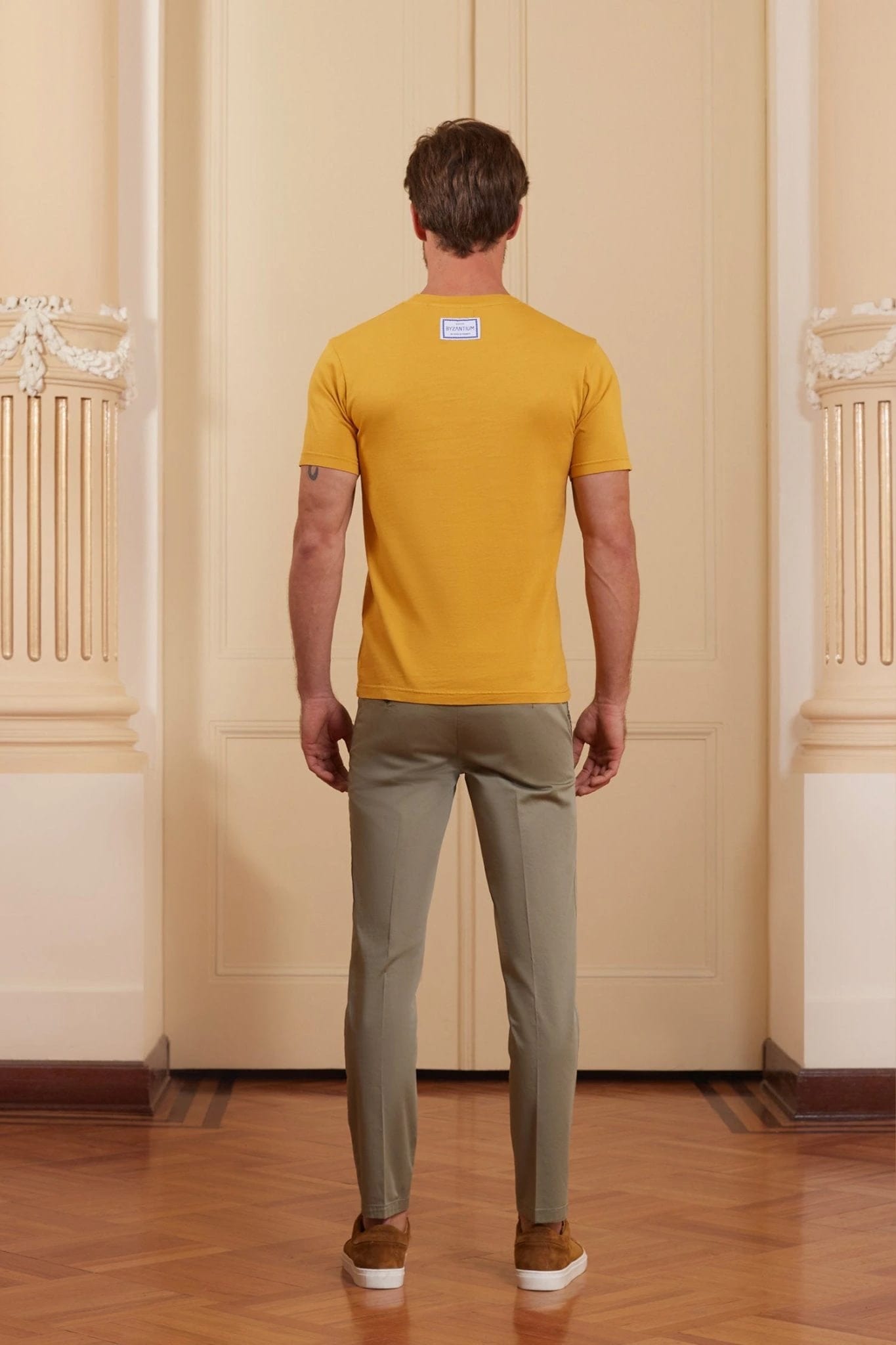 Men's cotton t-shirt yellow bastión - imagen 3