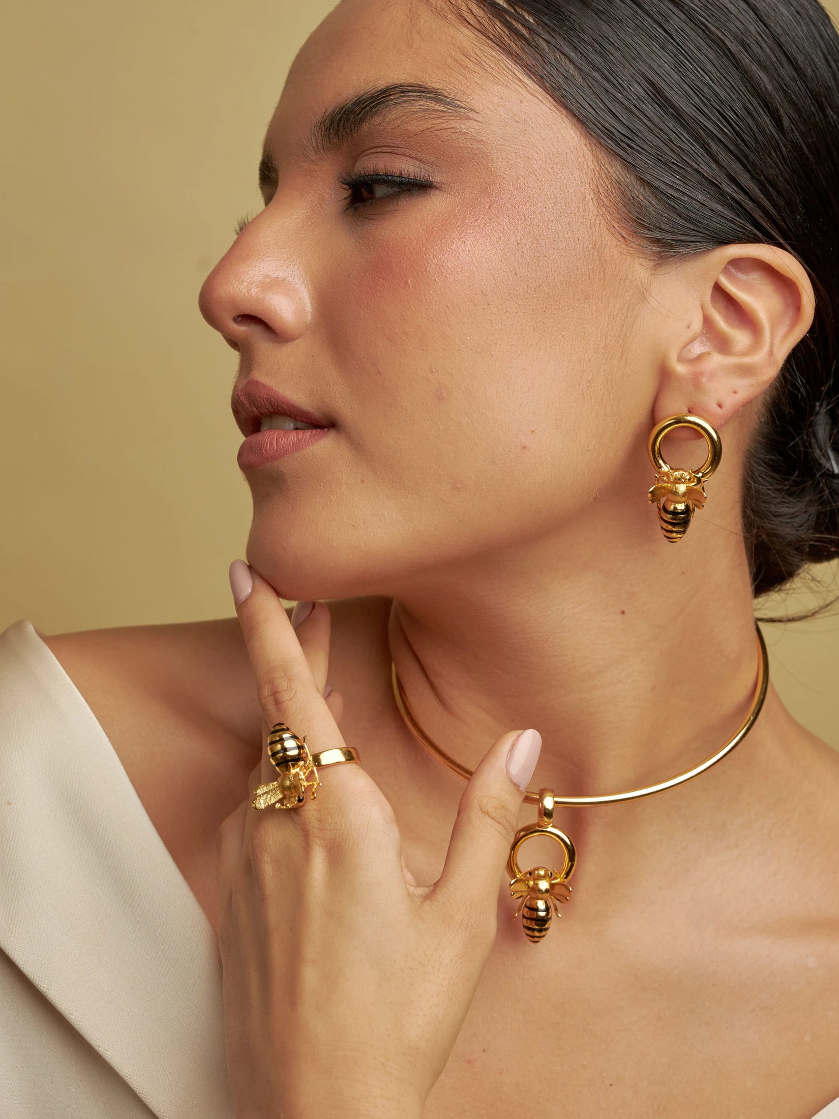 Aretes Aro abeja - imagen 1