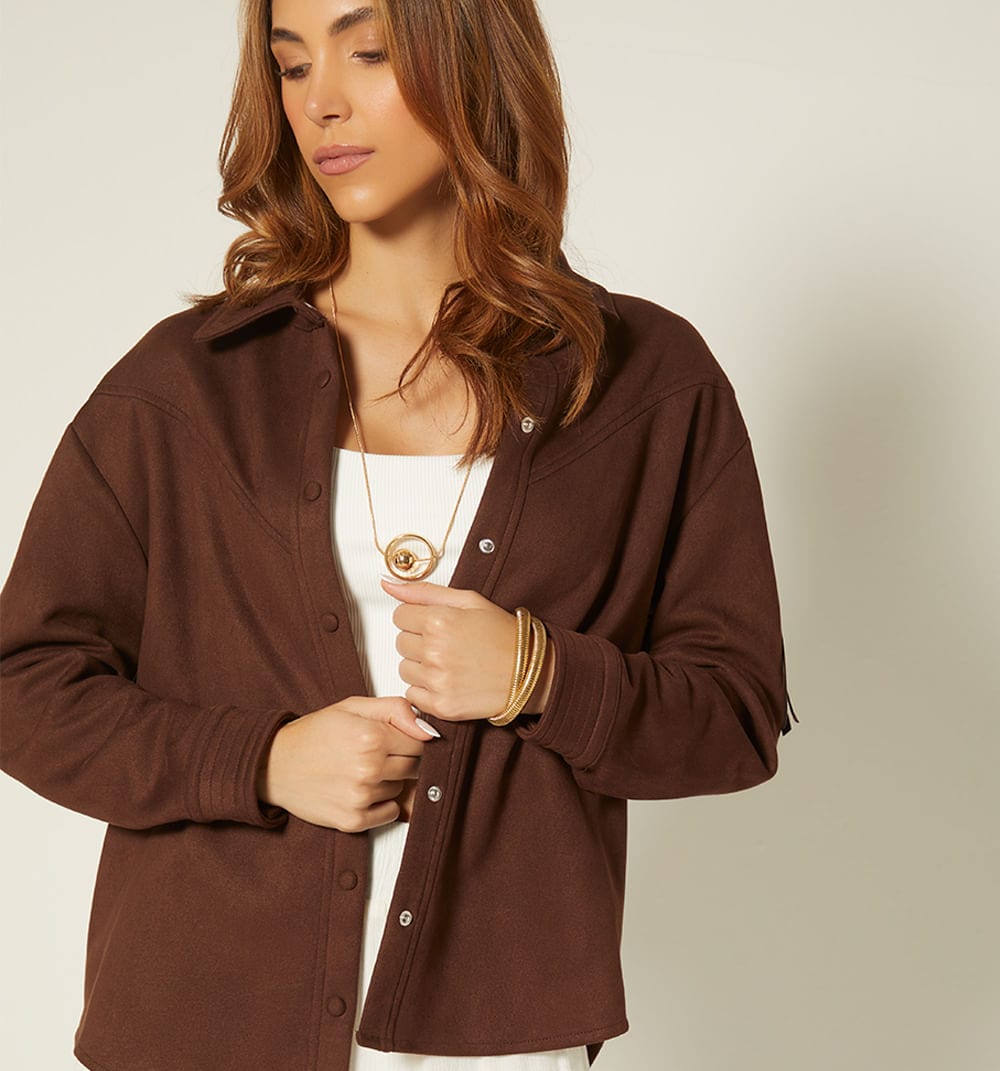 Sobrecamisa con flecos - imagen 2