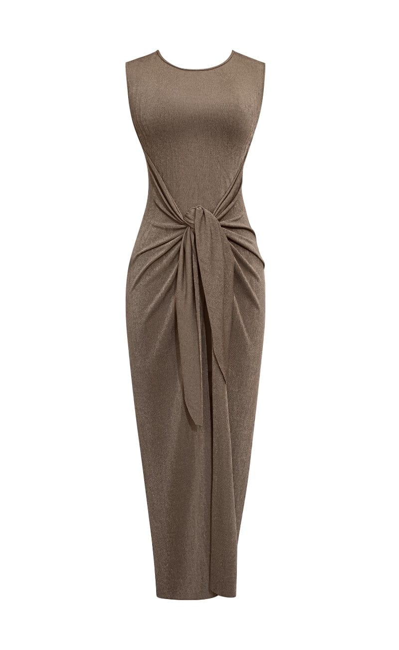 VESTIDO LARGO OBA CAFE - imagen 1