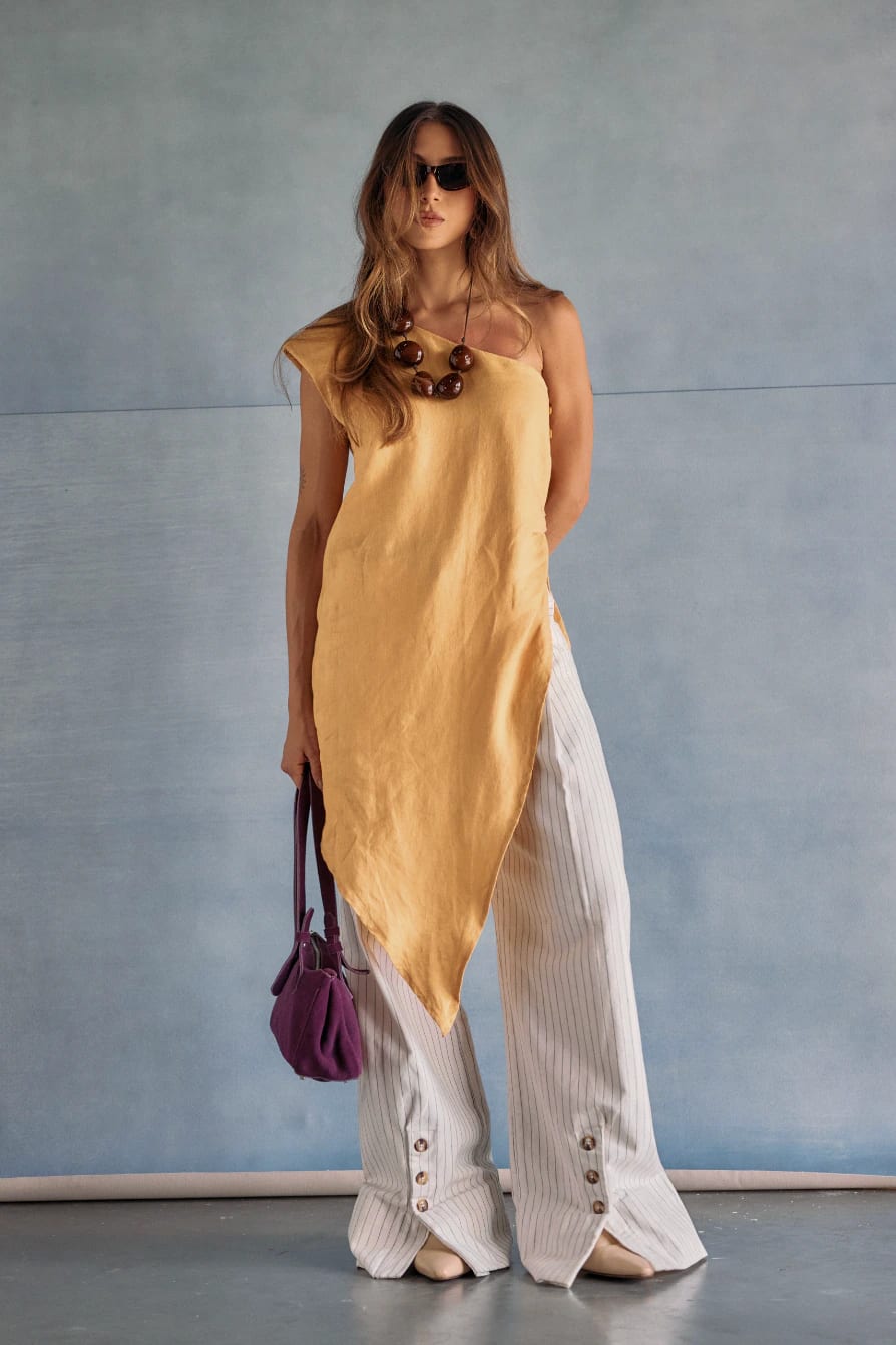 Tecoma Tunic Top de lino - imagen 1