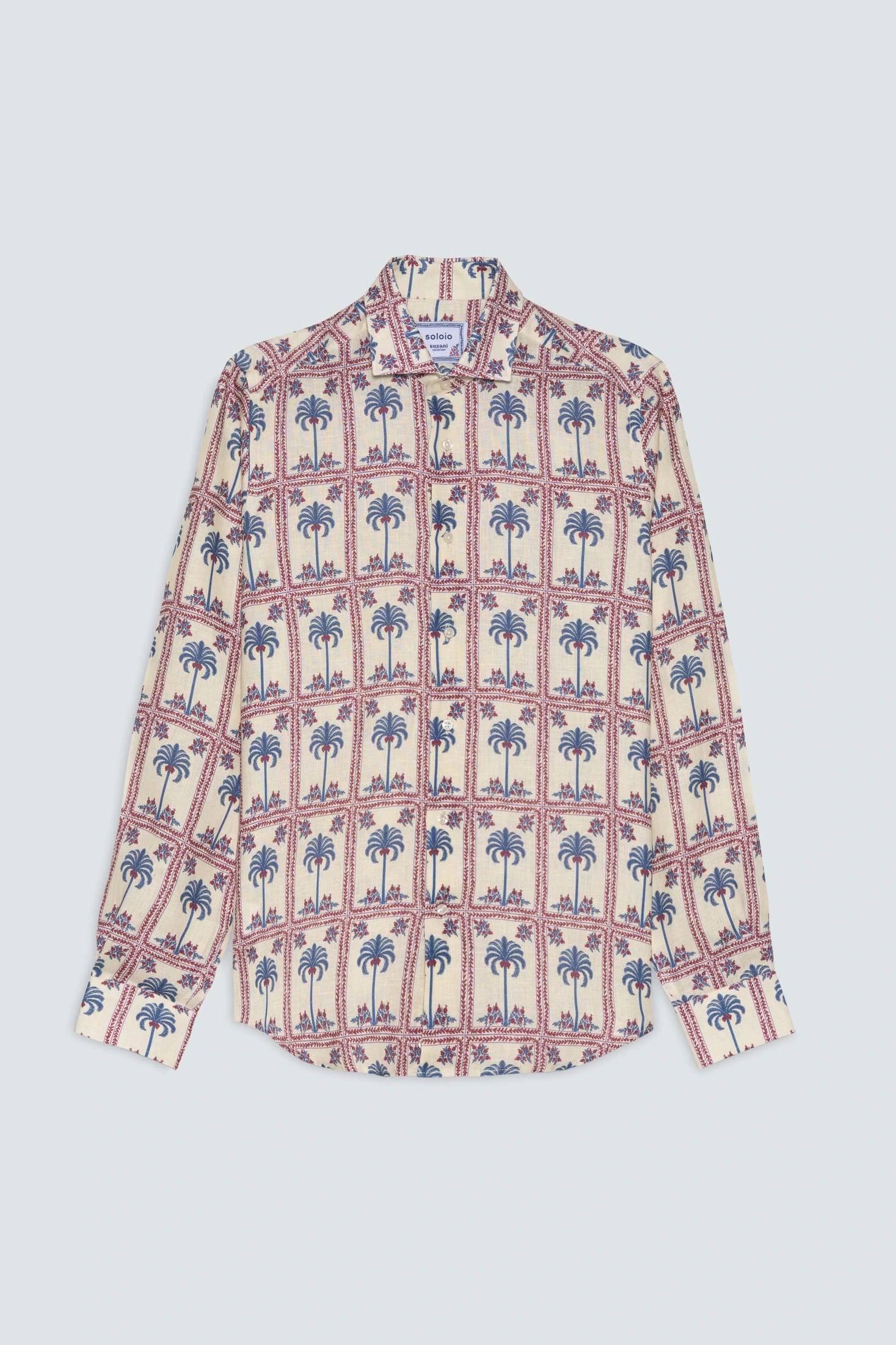 Men's linen shirt tambour - imagen 1