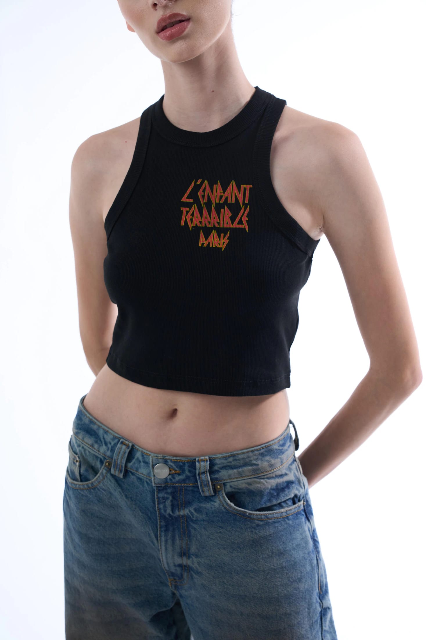 L'ENFANT BLACK WOMEN TANK TOP - imagen 5