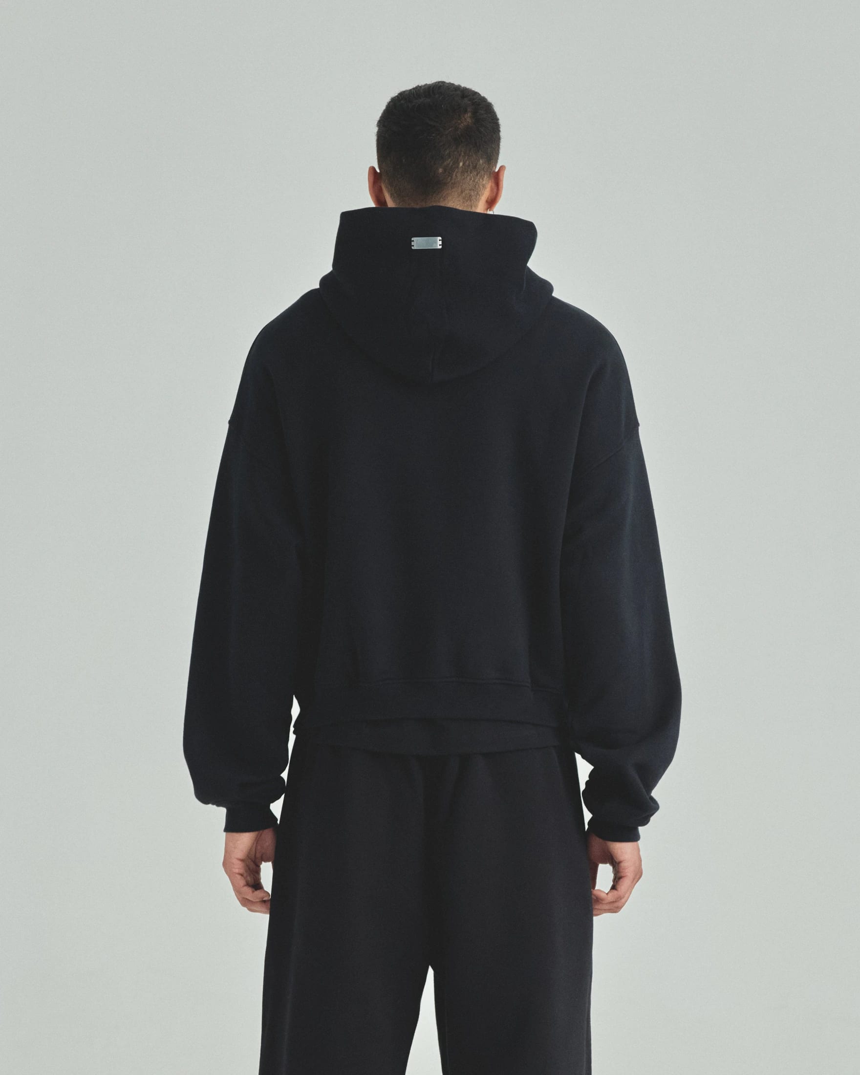 Blanks Boxy Fit Hoodie Black - imagen 4
