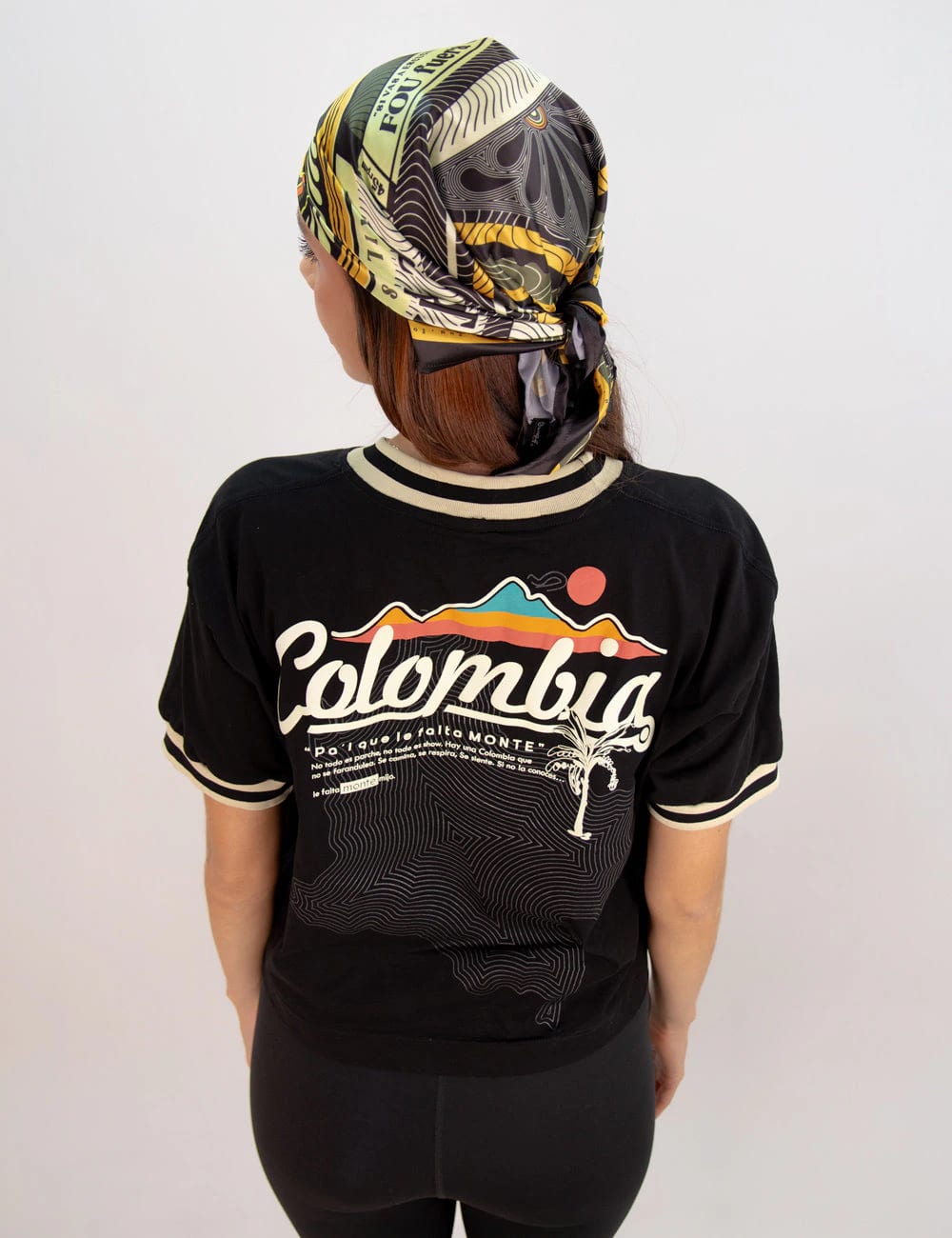 Camiseta Oversized Colombia negro Mujer - imagen 3