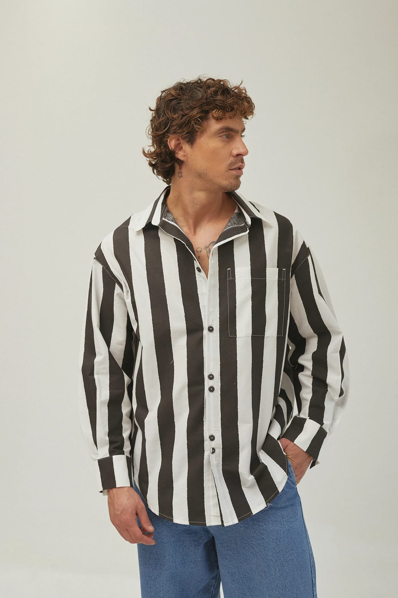 Camisera Over Rayas - imagen 7
