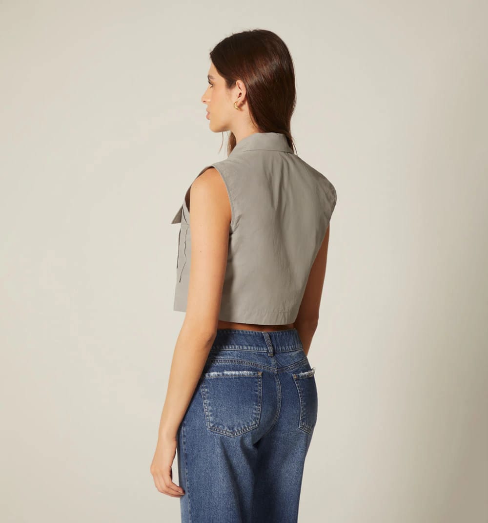 Blusa manga sisa crop - imagen 10