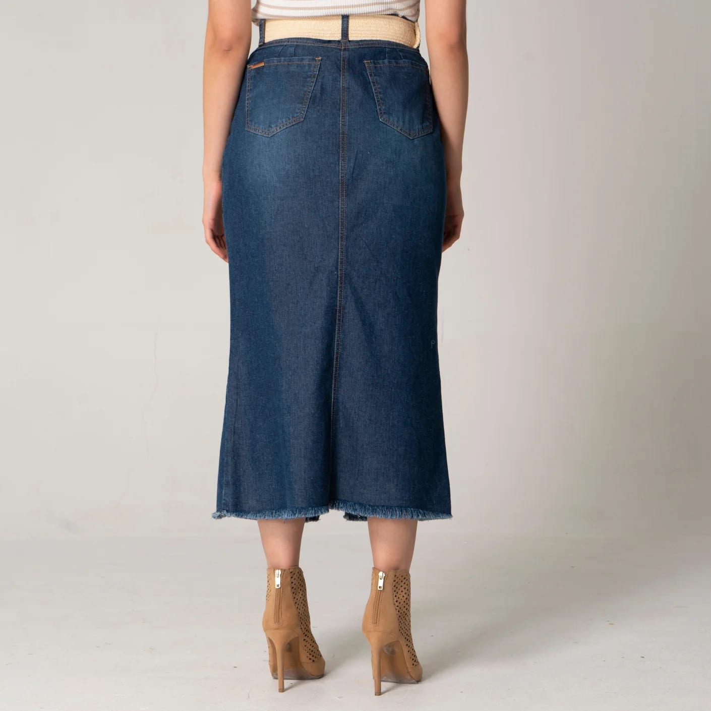 Falda Denim Larga Regular Charming - imagen 4