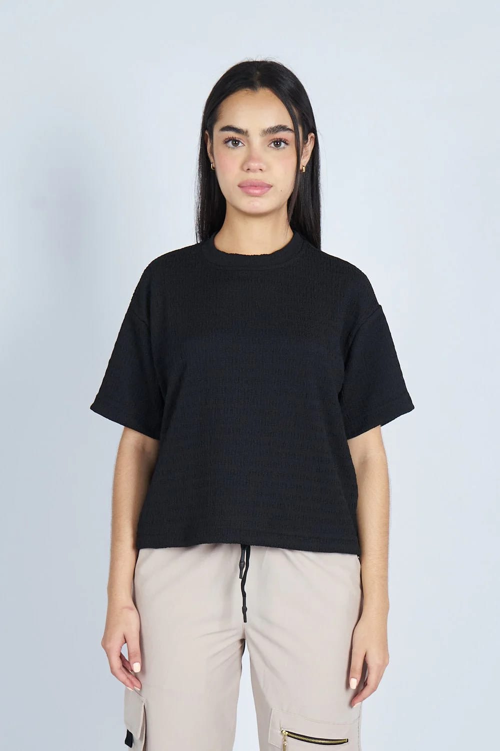 Camiseta oversize textura NEGRA | Drop 03 | - imagen 6