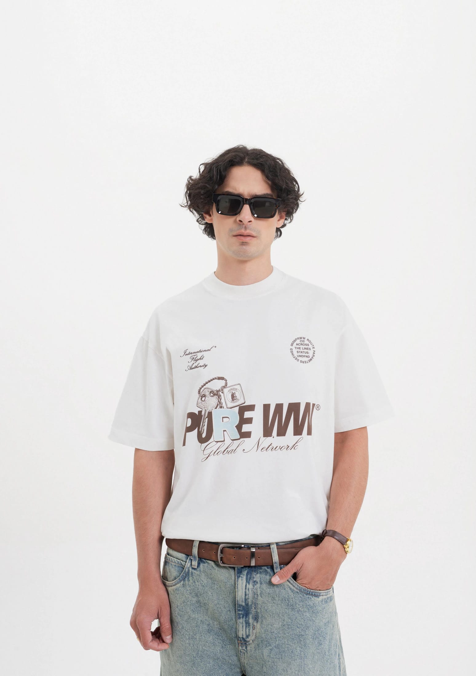 Across The Lines White Key T-Shirt - imagen 2