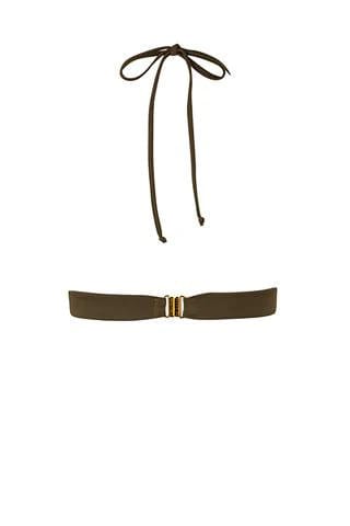 Ava Gardner Top / Khaki - Aqua Stripes - imagen 4