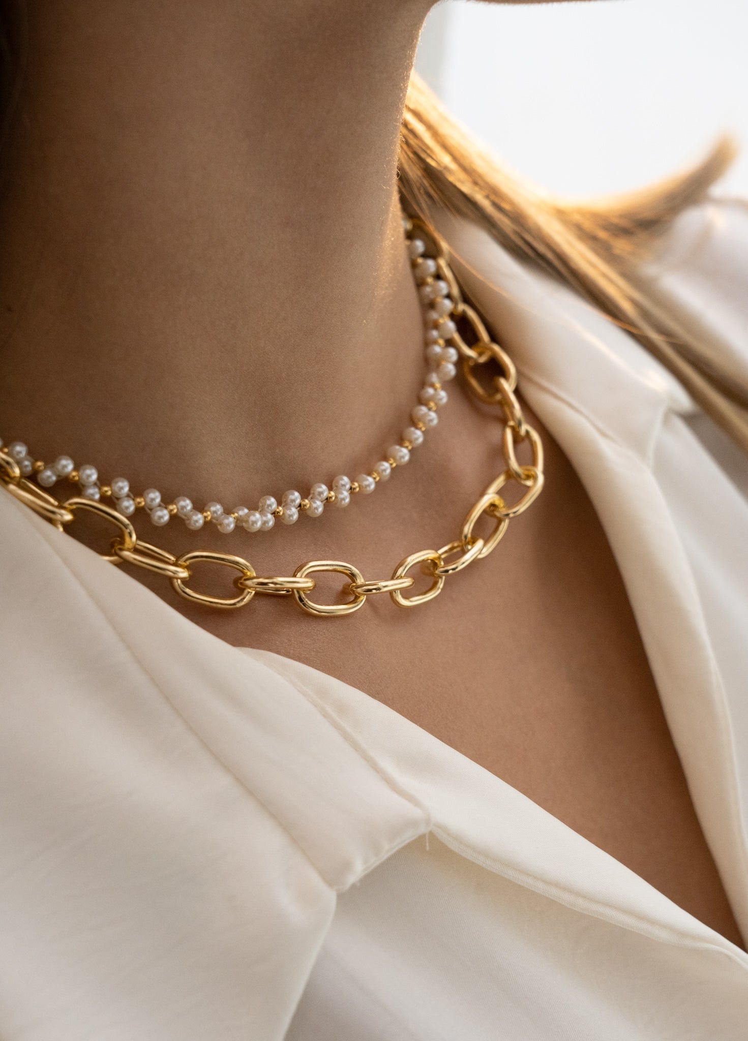 Choker Tejido Perlitas - imagen 3