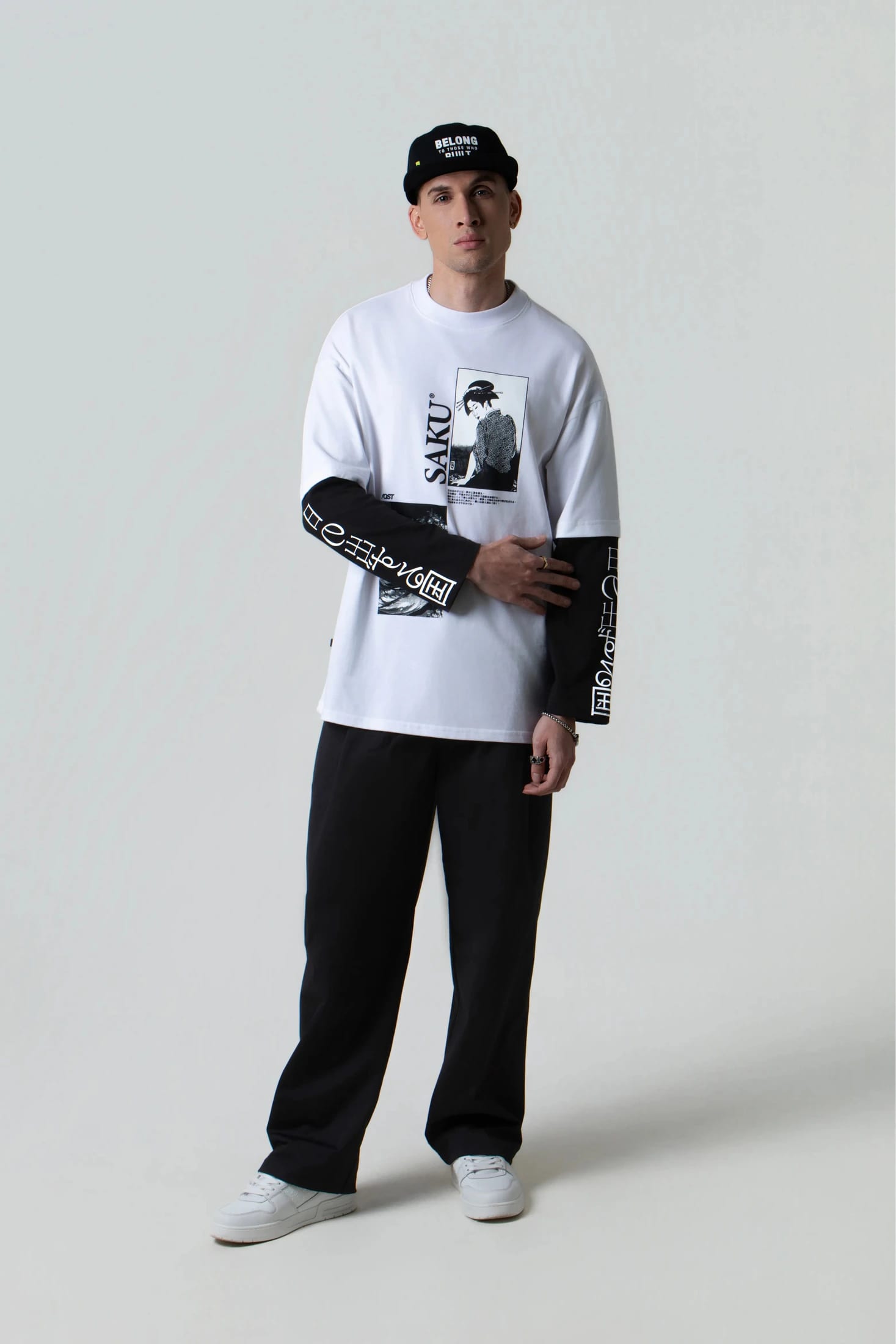 CAMISETA MANGA LARGA COLOR BLANCO BLANCO - imagen 2