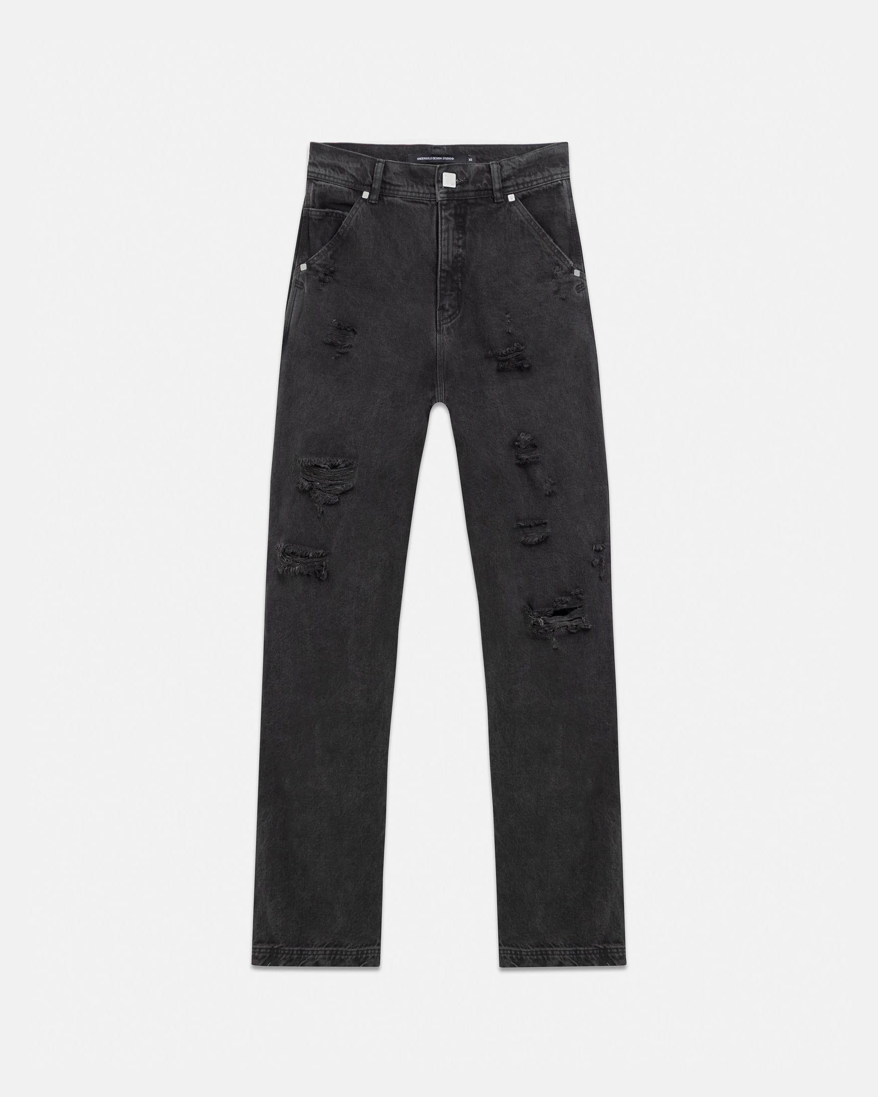 Line Basic Slim Fit Ripped Jeans Washed Black - imagen 3