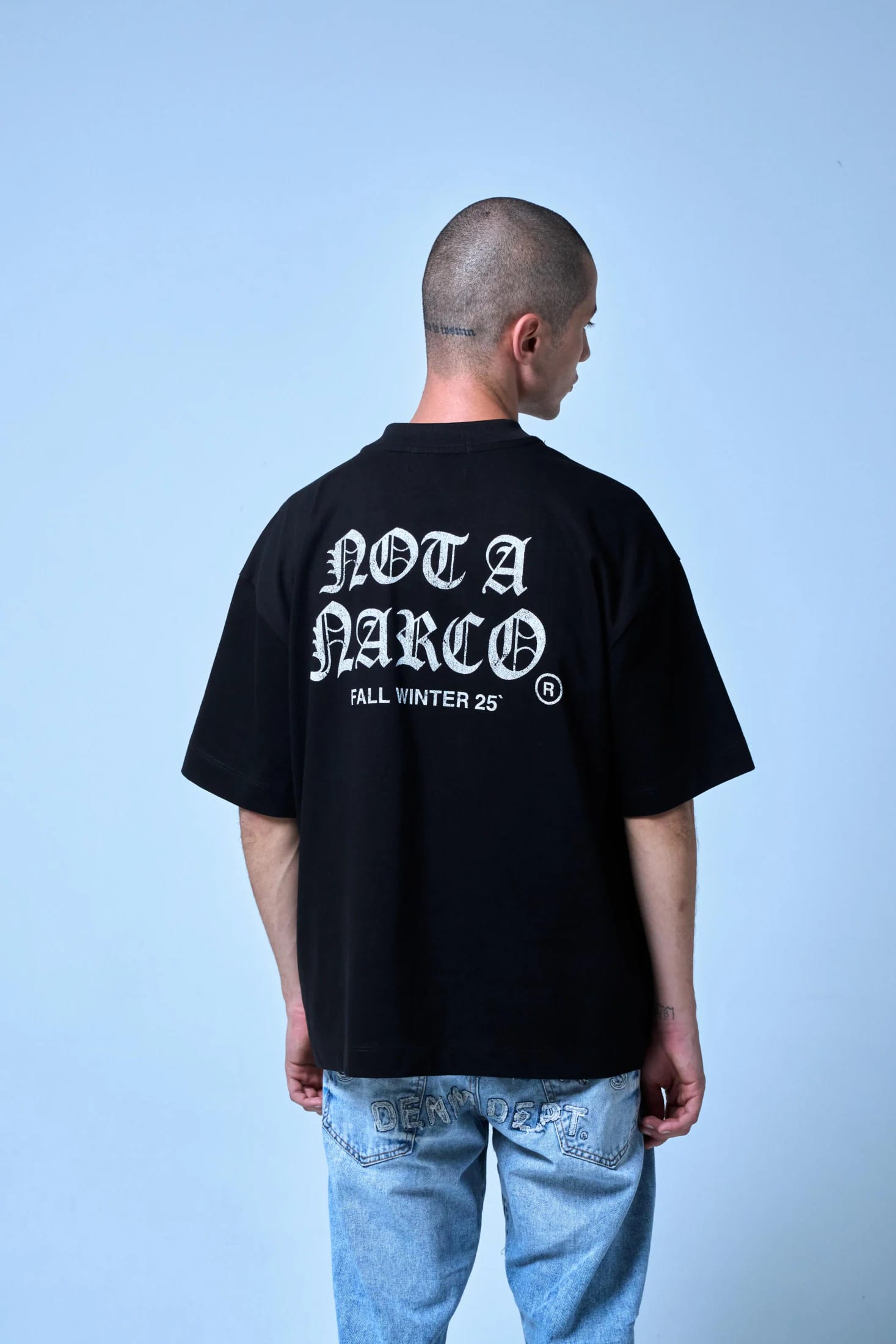 NOT A NARCO FW25 WHITE T-SHIRT - imagen 24