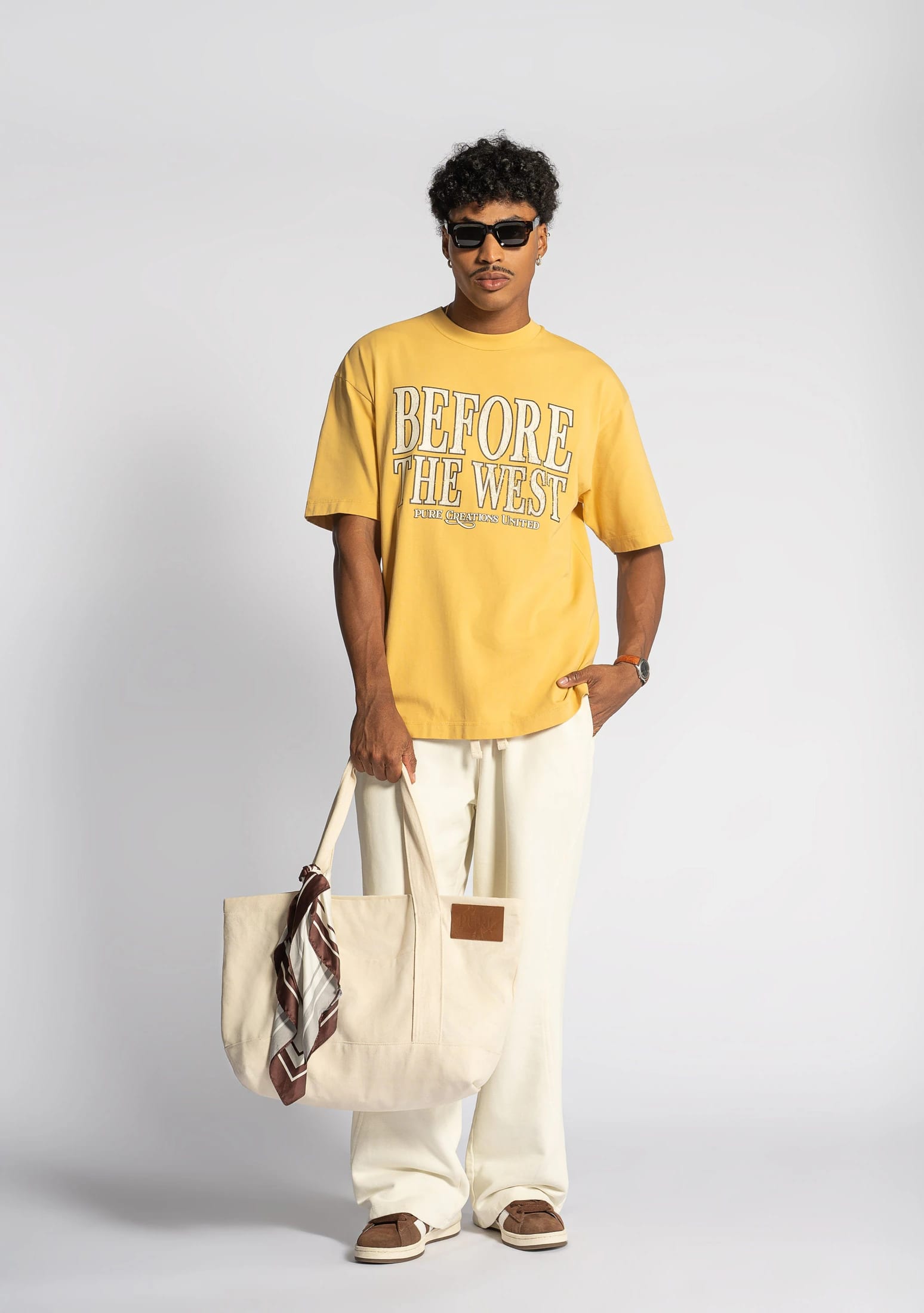 Before The West mustard t-shirt - imagen 4