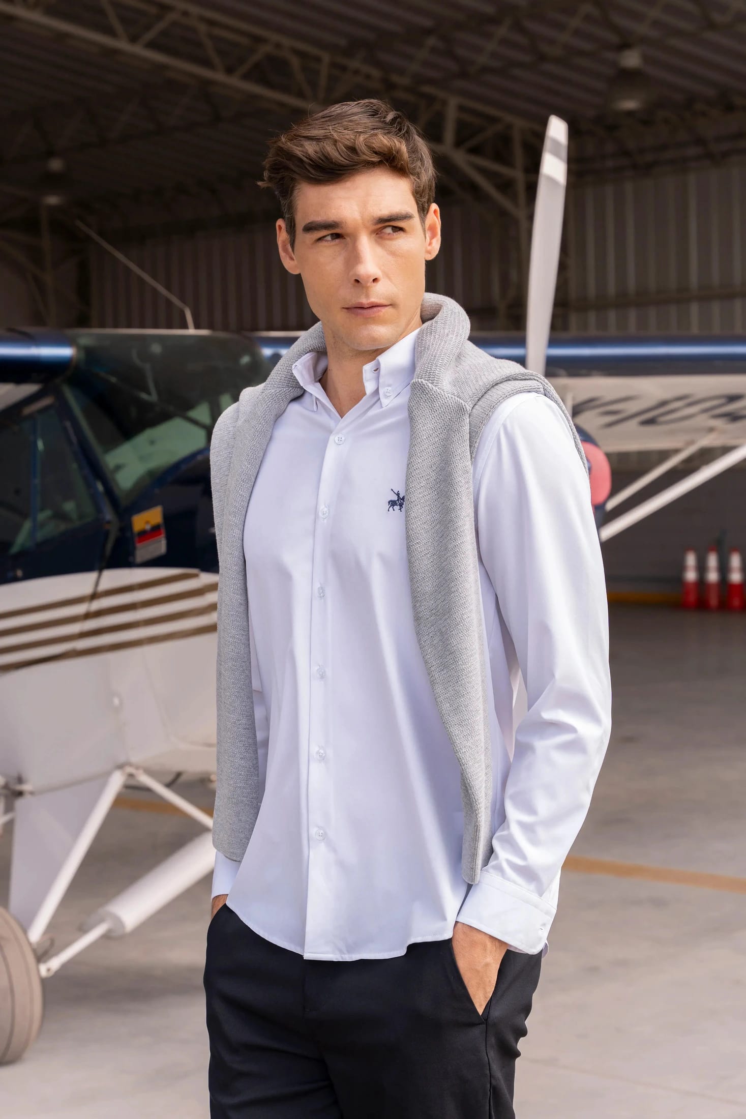 Camisa Motion Hombre Blanco - imagen 1