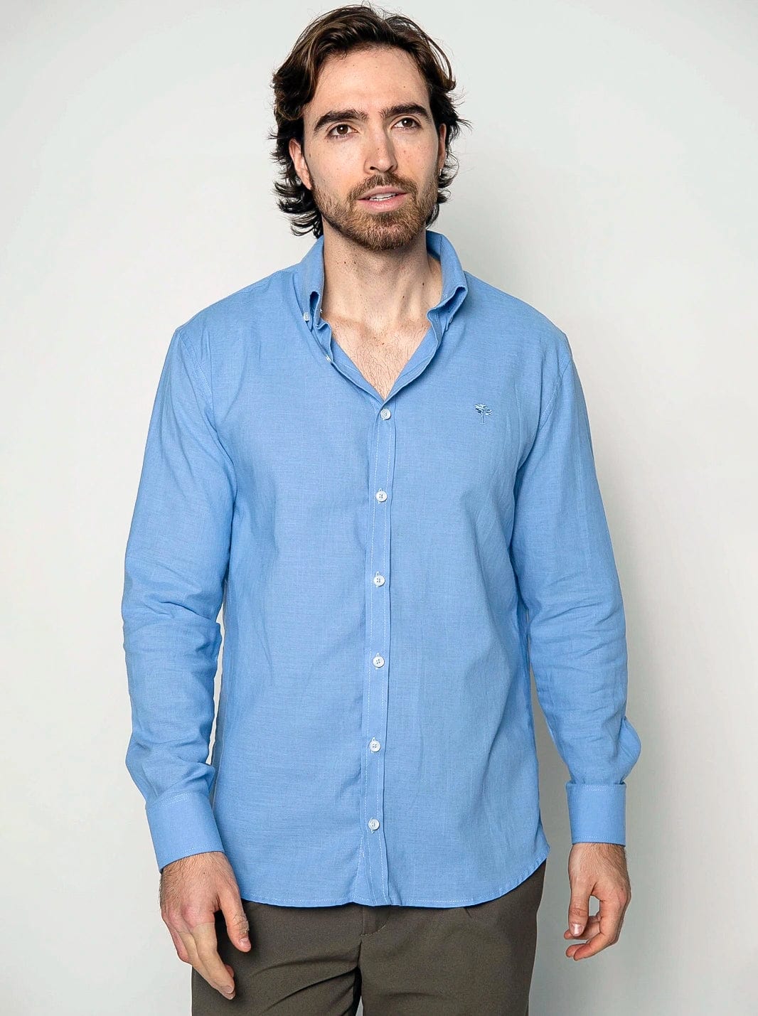 CAMISA ARMONÍA BORDADA LINO ALGODÓN | HOMBRE - imagen 3