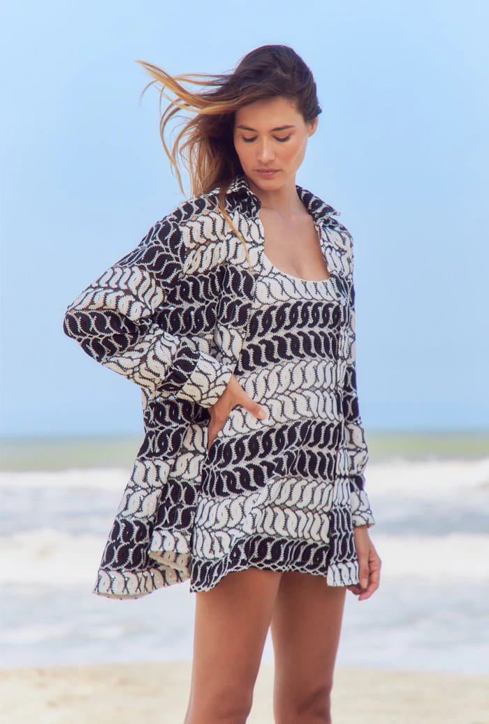 PARAMO SHIRT BLACK/WHITE - imagen 3