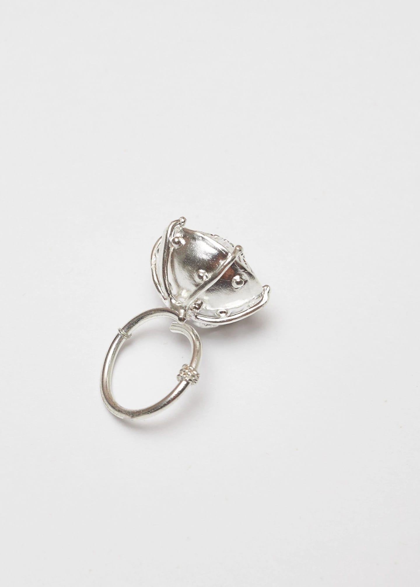 Anillo sombrerito maxi Plata - imagen 3
