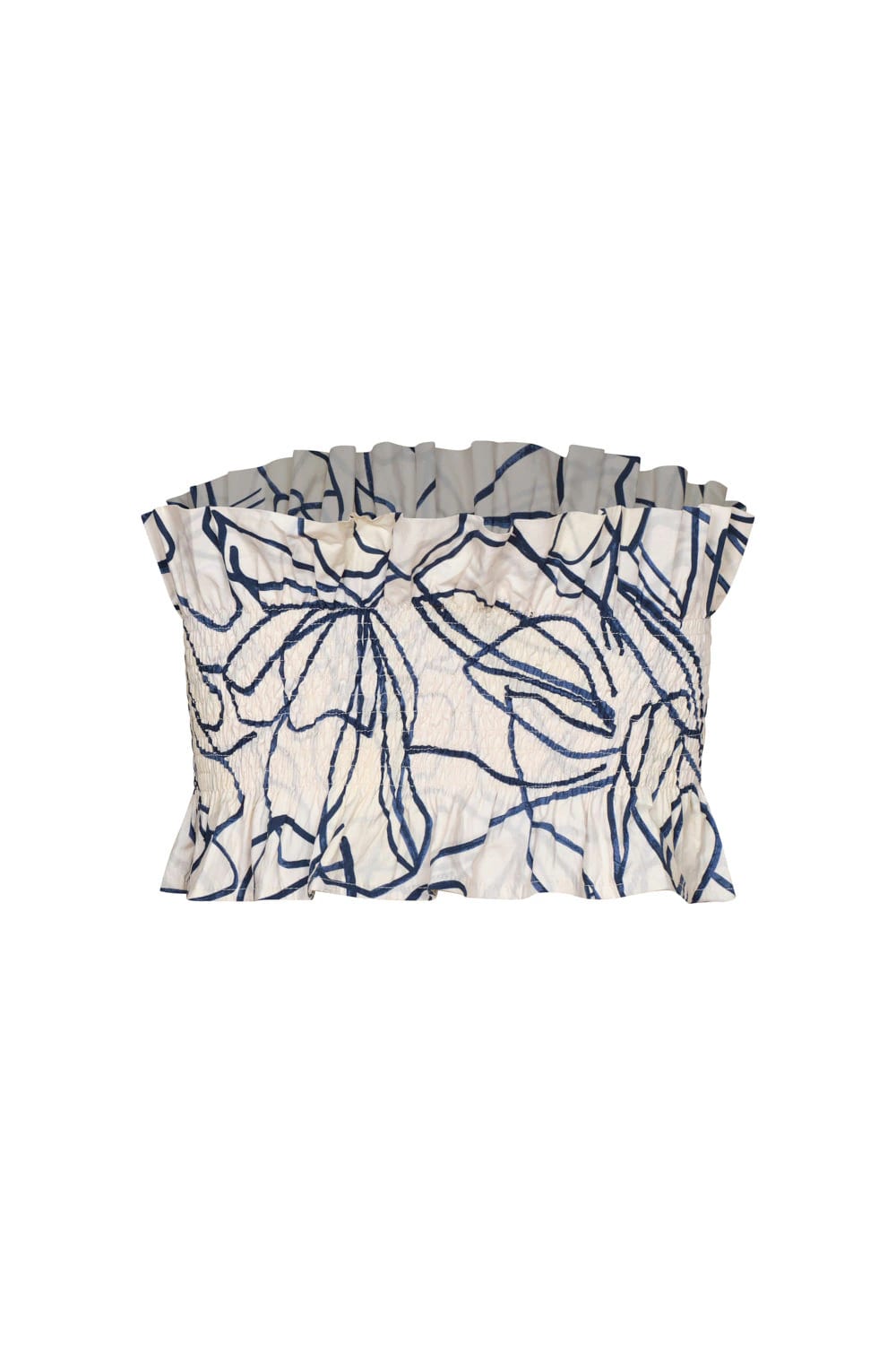 Crop top caracola ivory navy - imagen 5