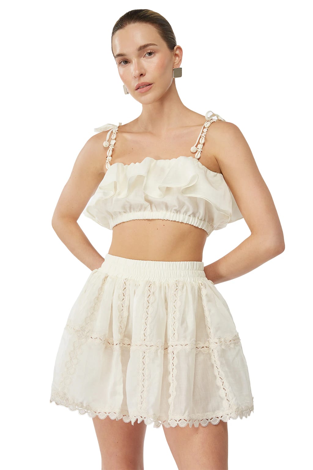 ECO MINI SKIRT CREAM - imagen 2