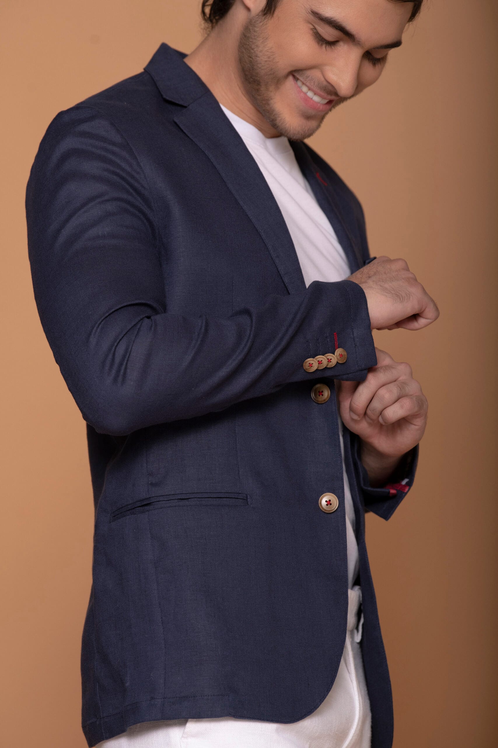 Blazer Vento Lino Azul Navy - imagen 7