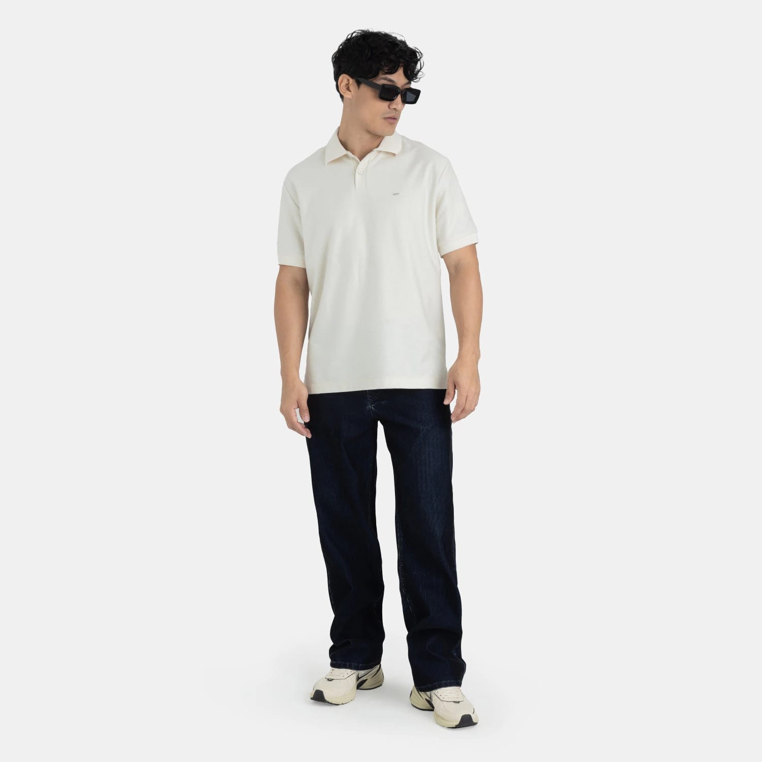 Corduroy Touch Denim Relaxed Fit Azul Oscuro - imagen 2