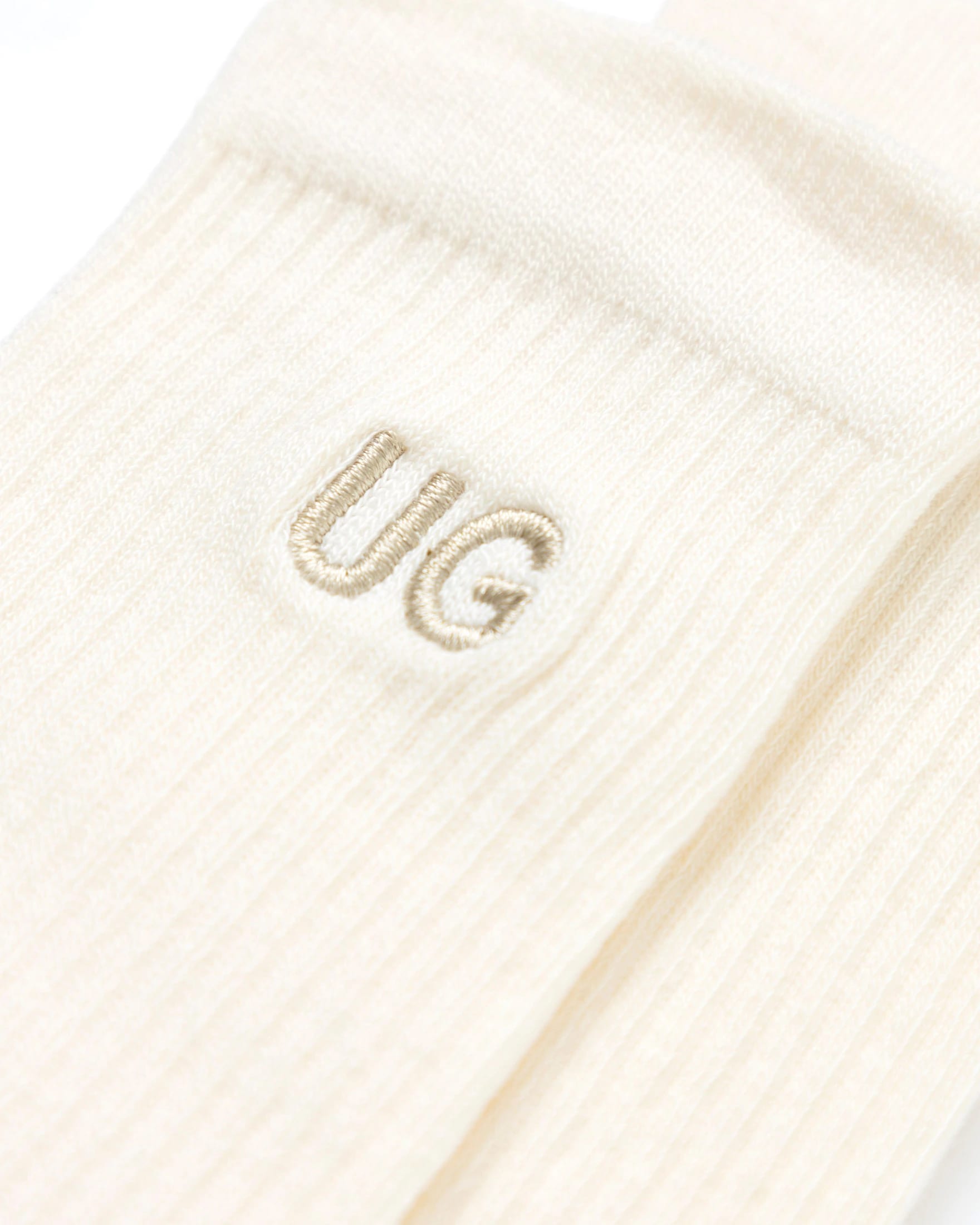Basics Embroidered UG Socks Cream - imagen 2