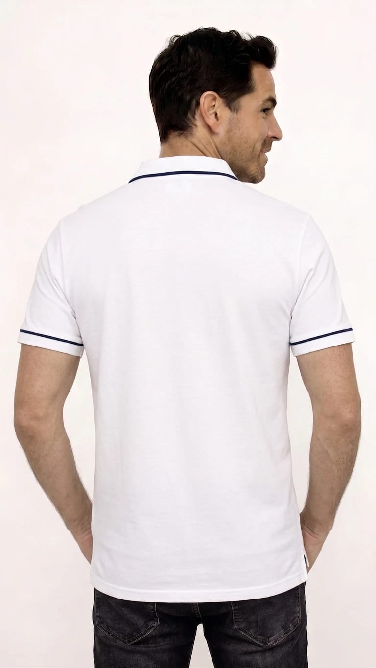POLO MANGA CON VIVOS EN CONTRASTE  PARA HOMBRE - imagen 2