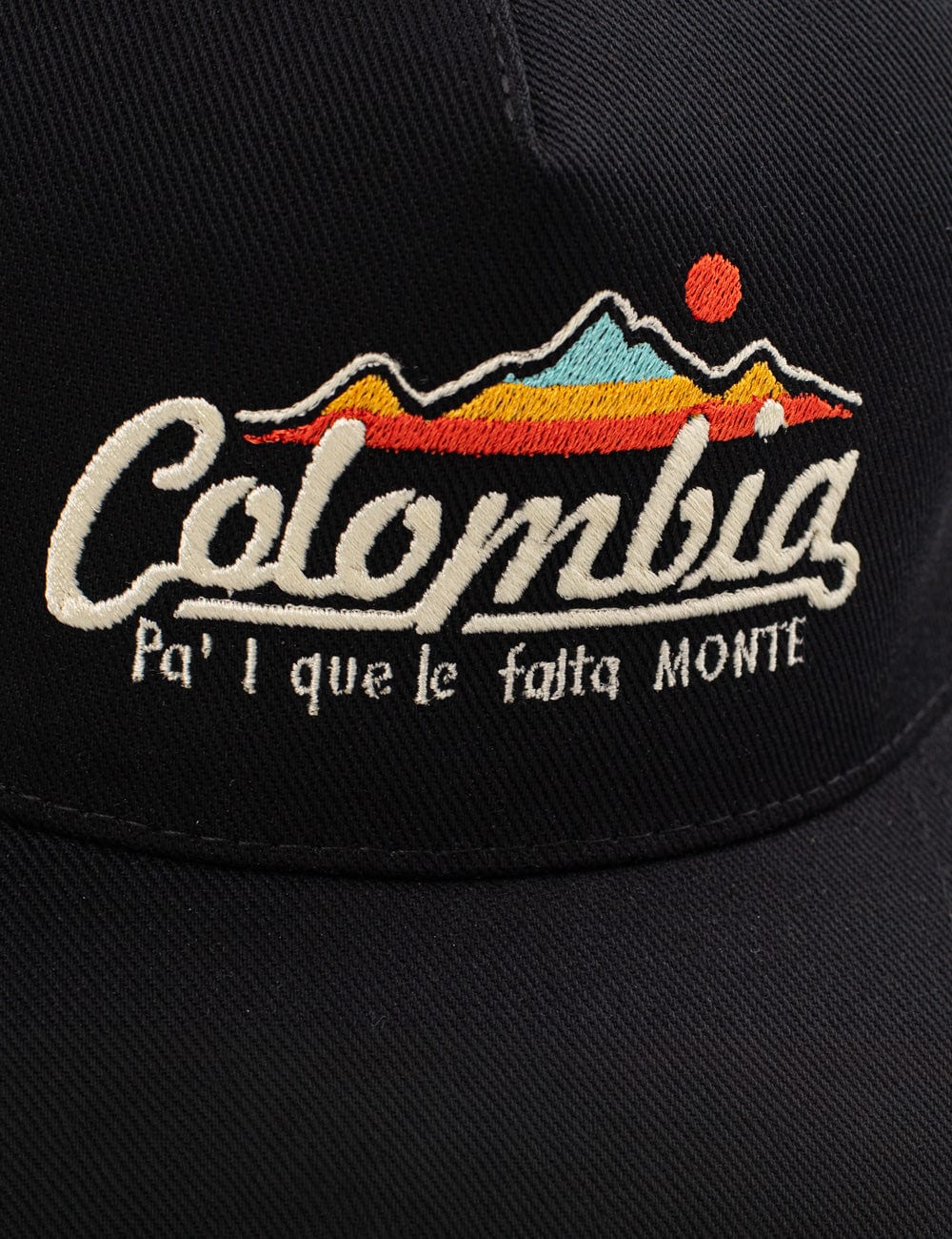 Gorra Desestructurada Drill negro Colombia Unisex - imagen 3
