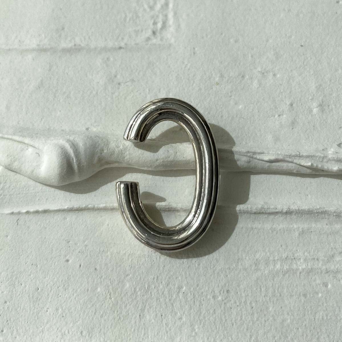 EAR CUFF PARALLEL PLATA - imagen 2