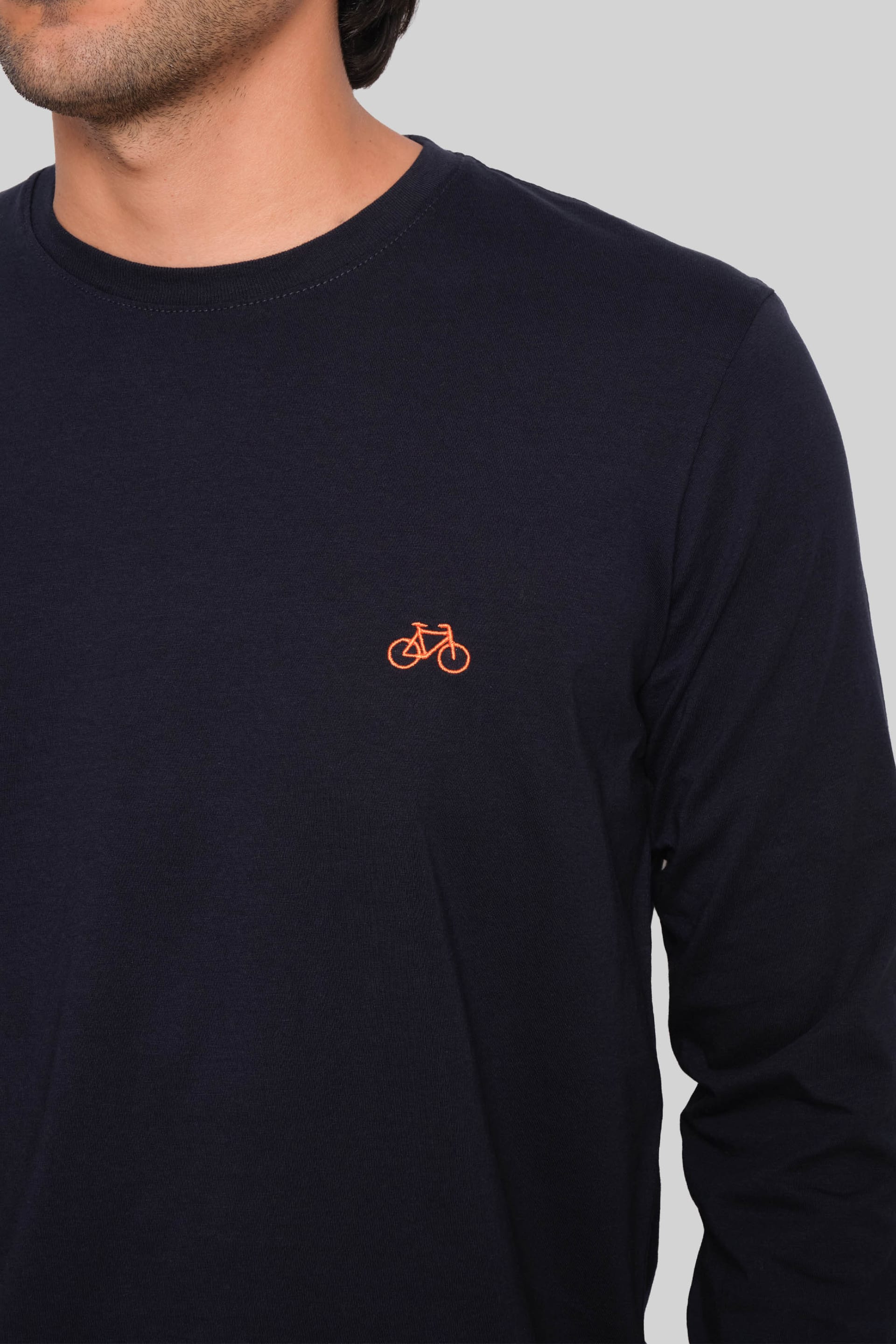 CAMISETA MANGA LARGA AZUL NAVY - imagen 2