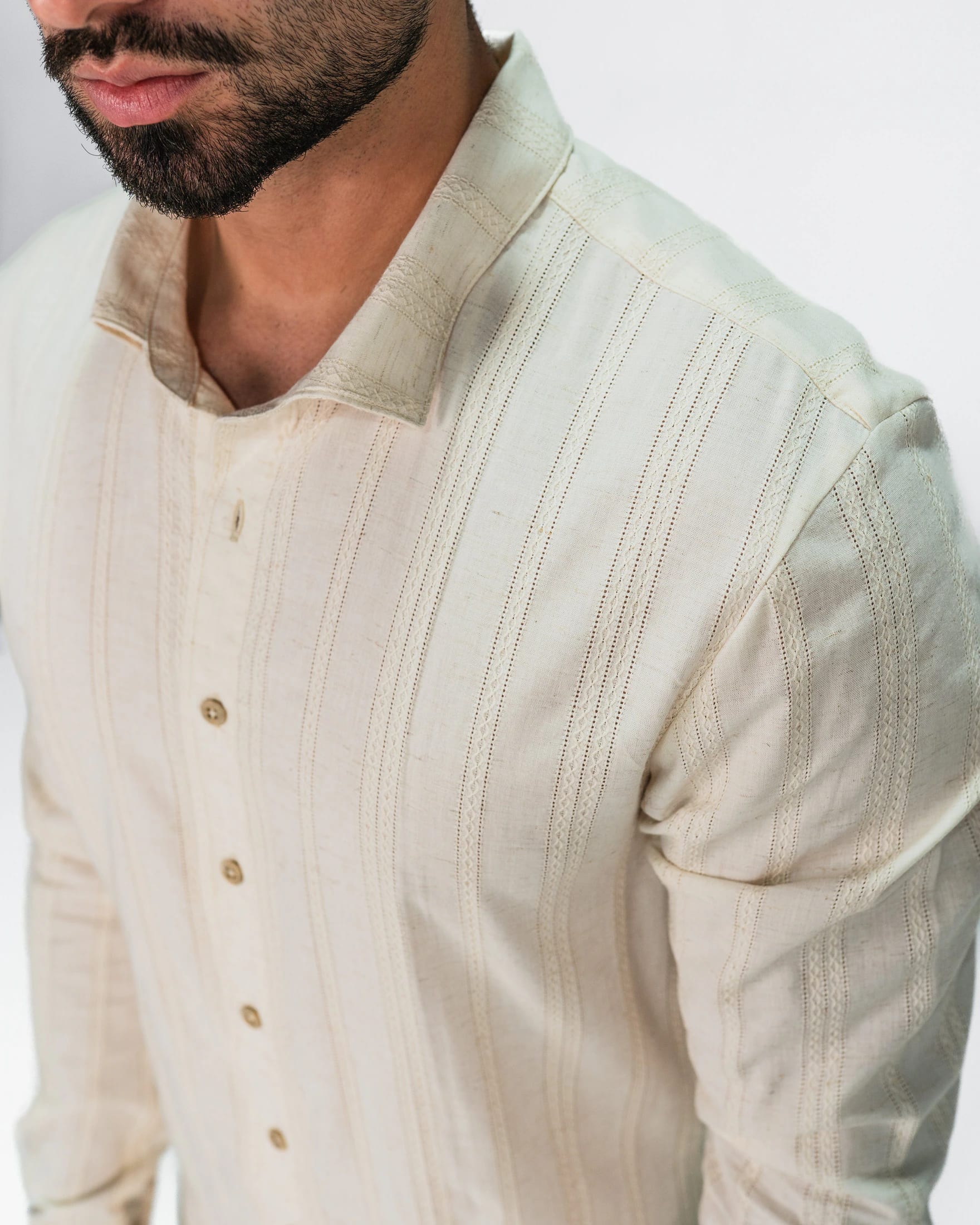 Camisa Artesana Beige - imagen 4