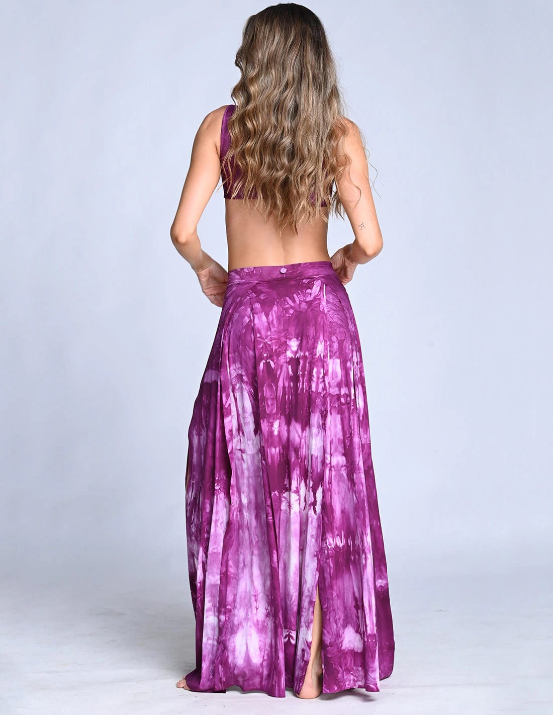 Falda Stripe Spotted Violet - imagen 2