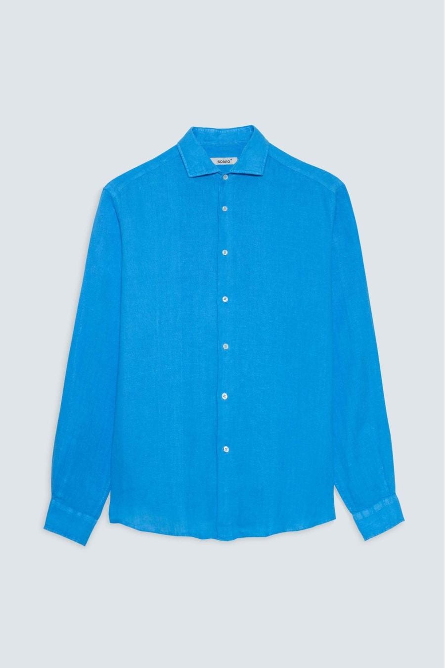 Men's linen shirt electric blue - imagen 1