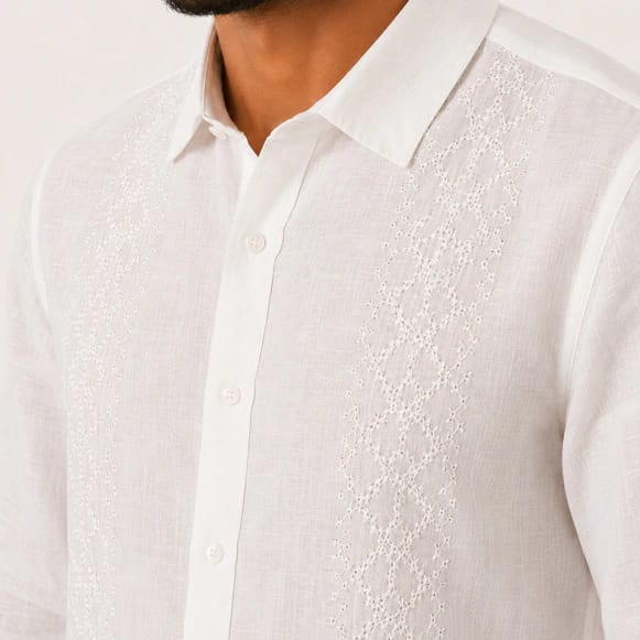 GUAYABERA ML 100% LINO HOMBRE - imagen 3