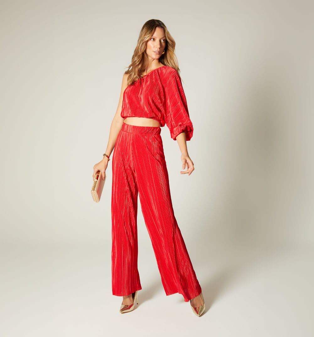 Pantalon palazo con elastico interno - imagen 6