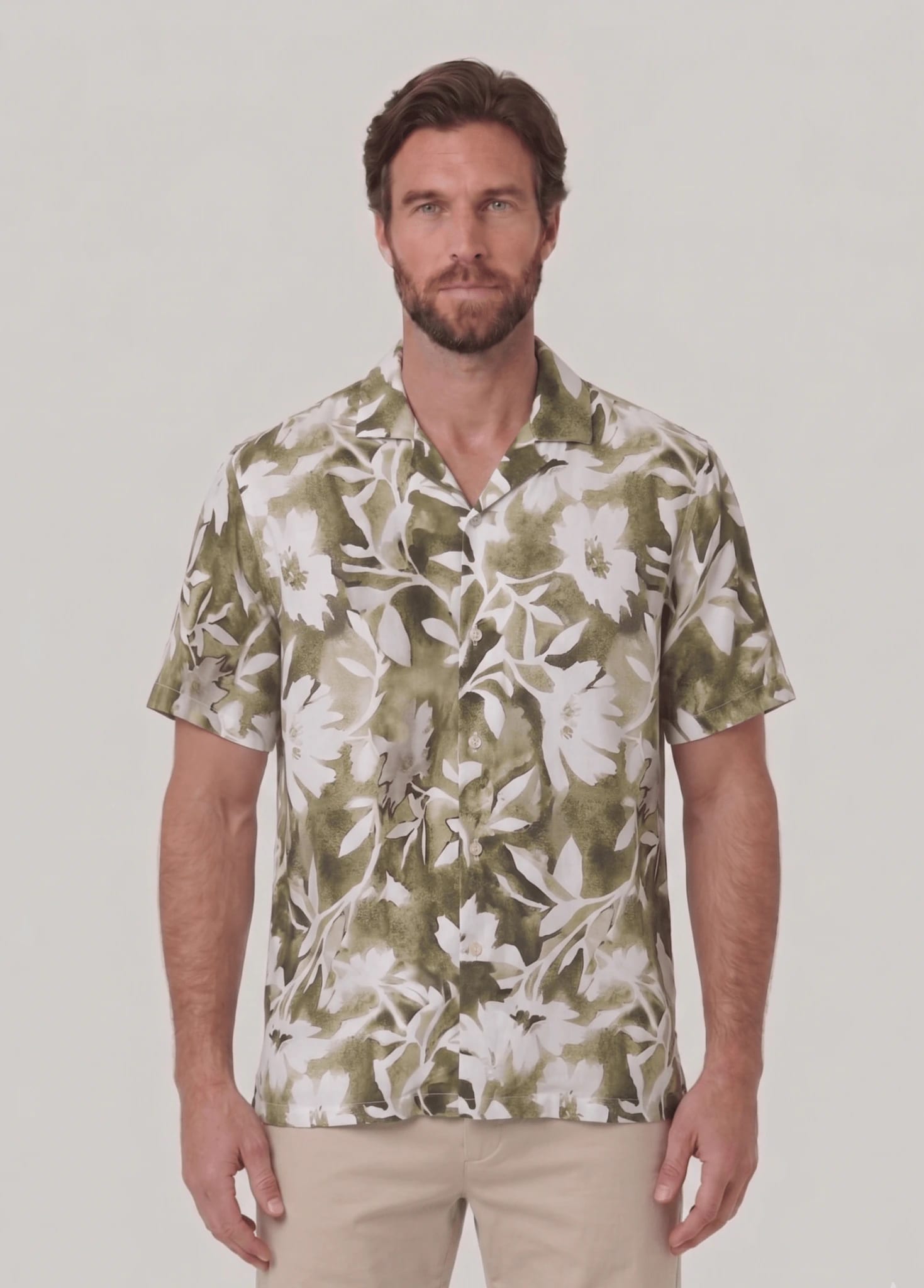 Camisa estampada manga corta para hombre Jon Sonen 027225070 - imagen 1