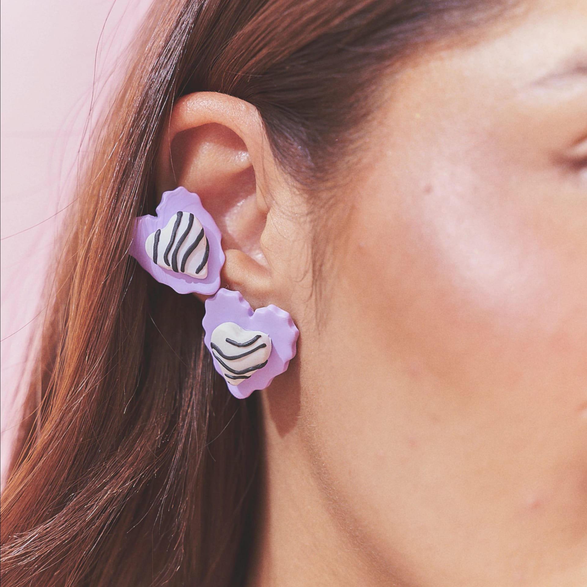 Aretes Corazón Rayado Mix Mini - imagen 15
