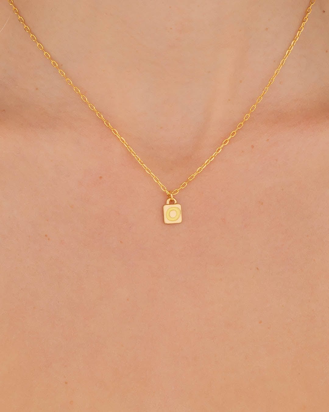 Collar Letra O + Aretes - imagen 1