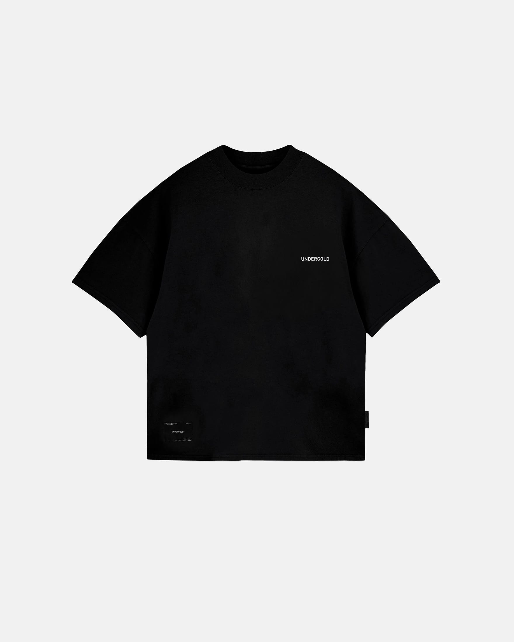 Basics Tiny Logo Boxy Fit Tshirt Black - imagen 1
