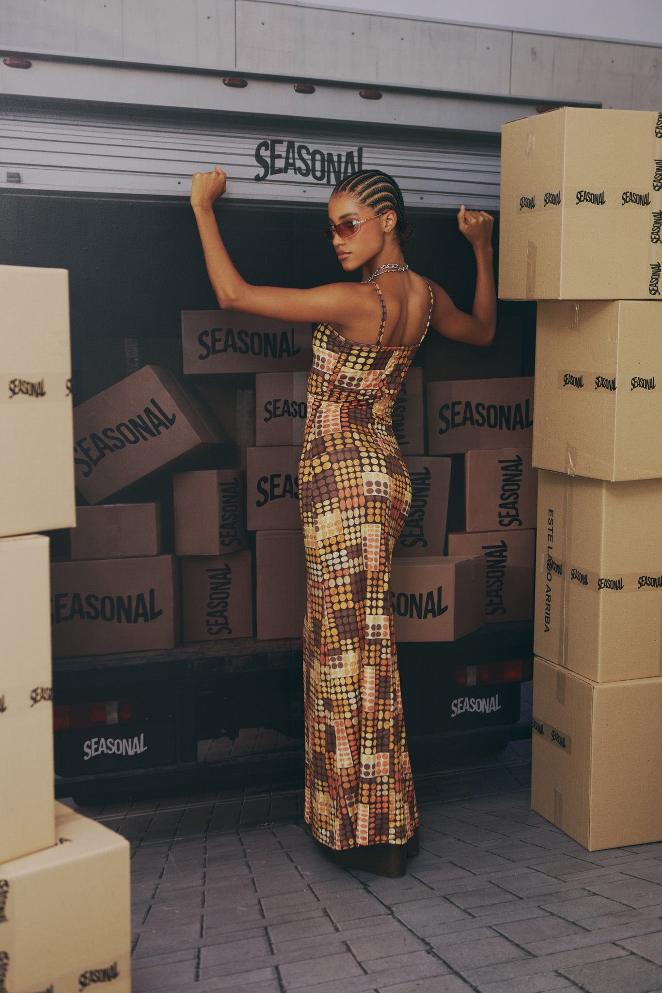 SEASONAL MOSAIC DRESS - imagen 6