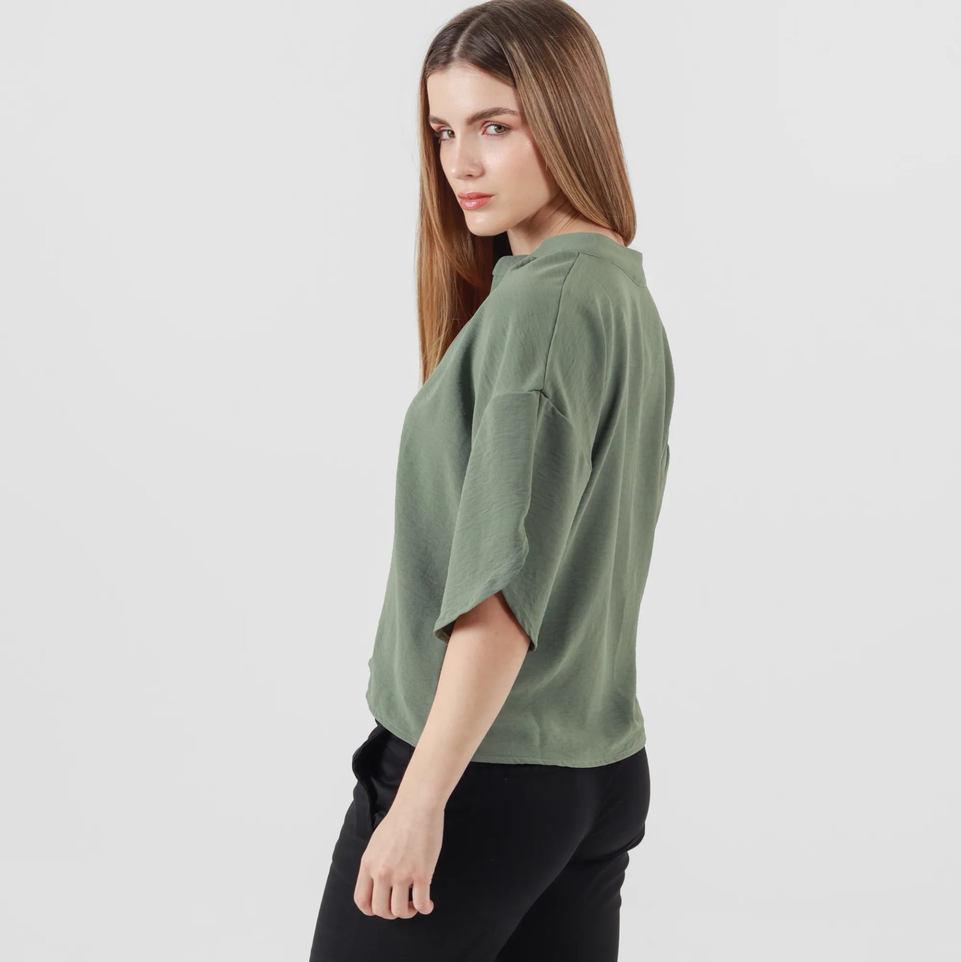 Blusa Cuello Neru Manga Corta - imagen 14