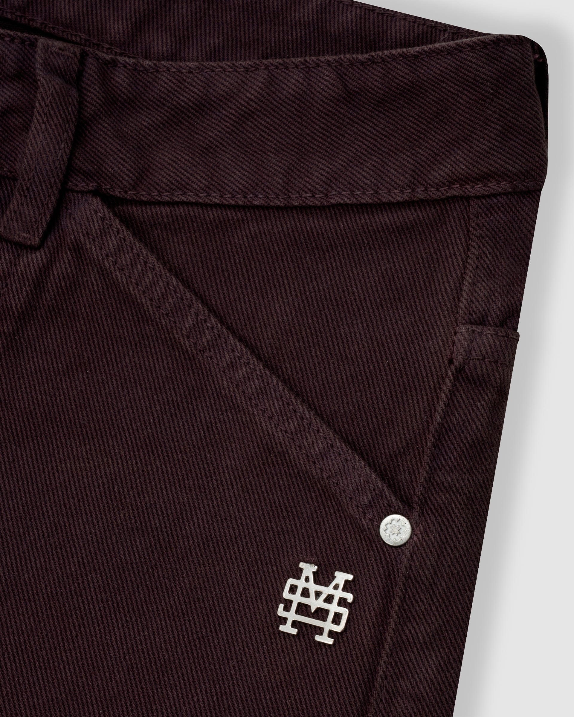 Pocket Straight Pants – Burgundy - imagen 8