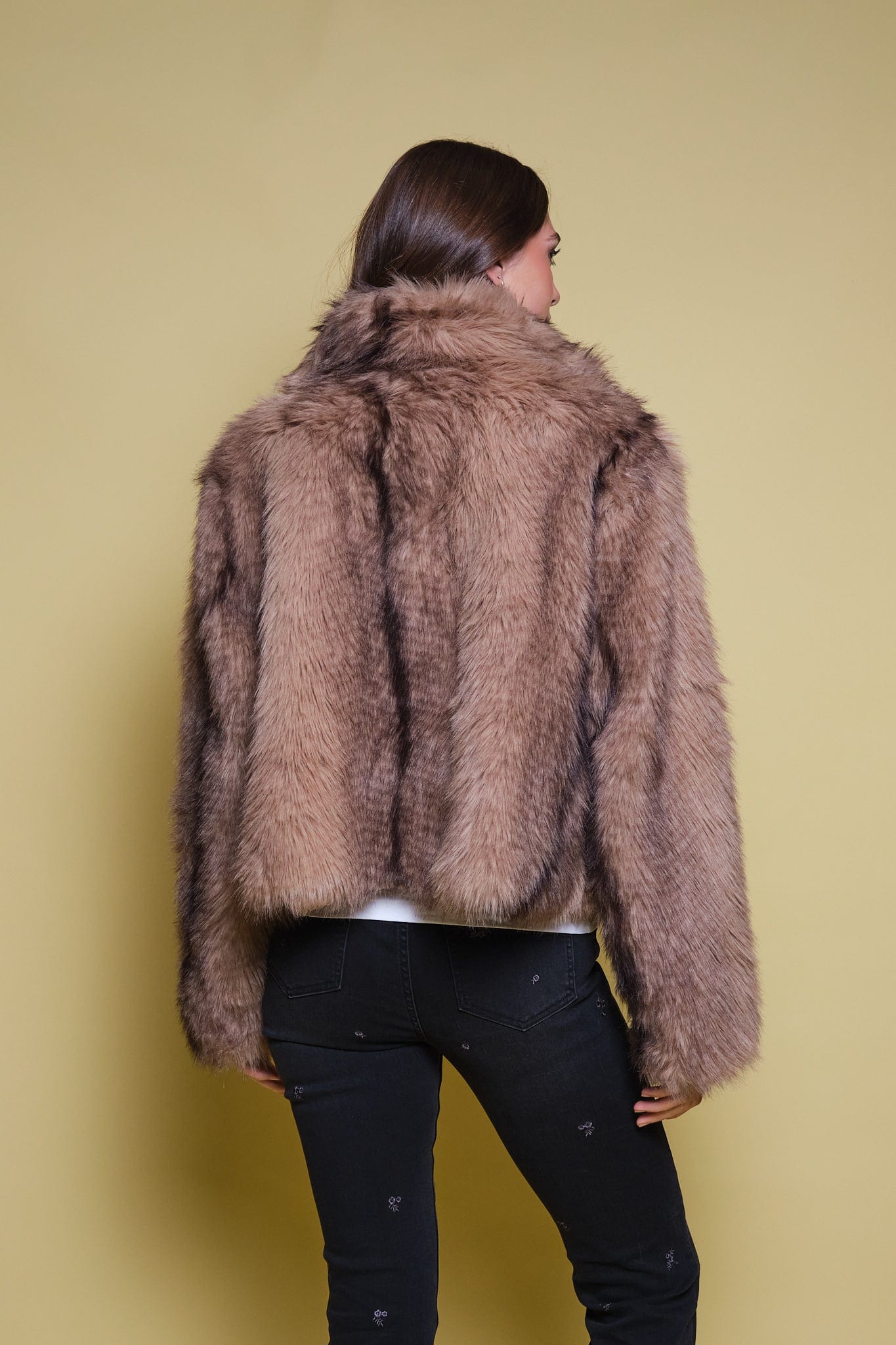 CHAQUETA FAUX FUR CUELLO FUNNEL - imagen 6