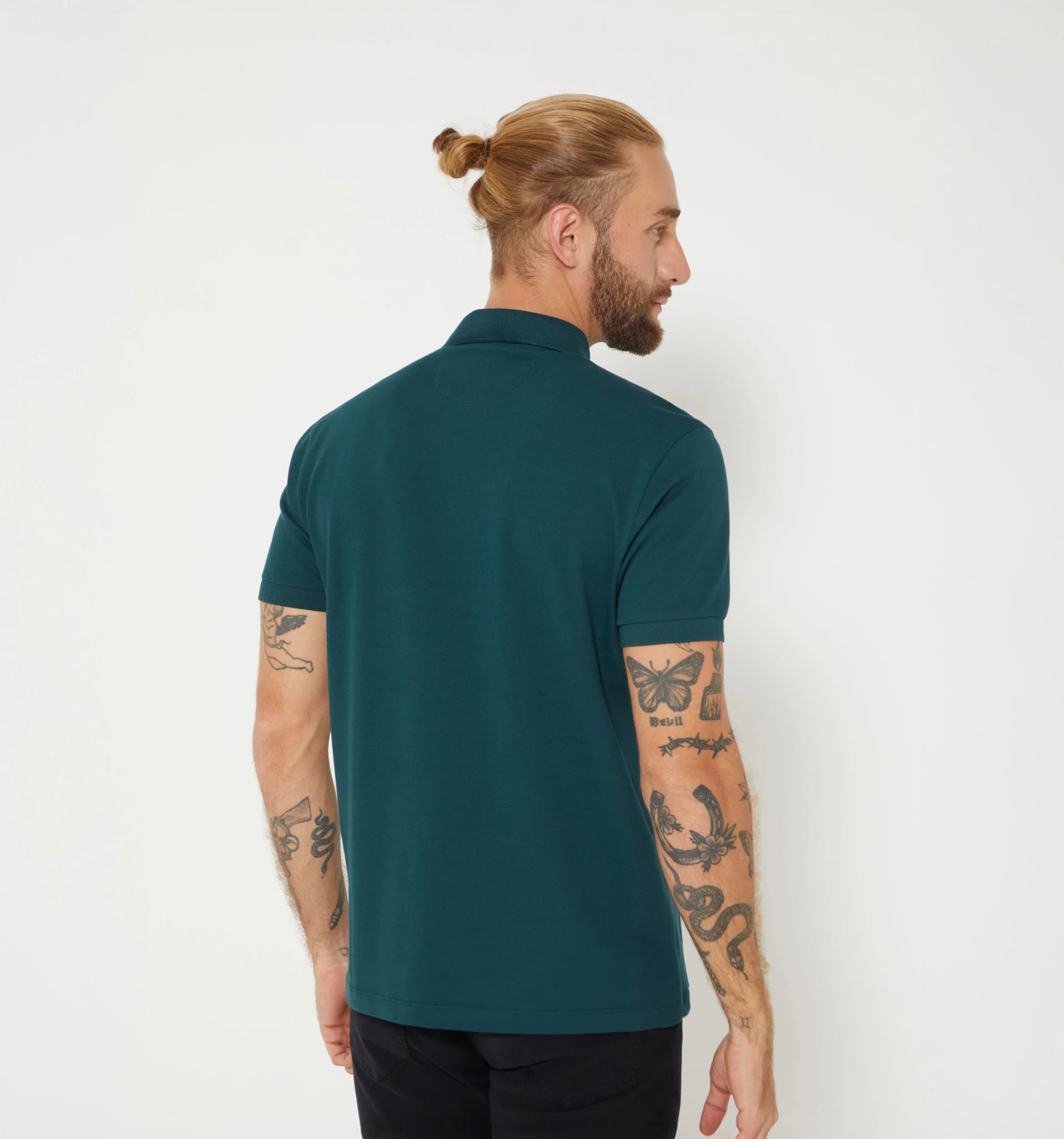 Polo básico para hombre slim fit - imagen 10