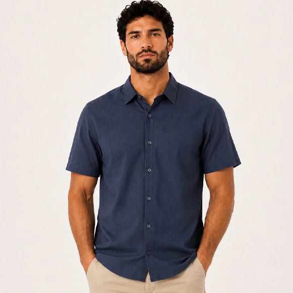 CAMISA MC 100% ALGODON HOMBRE - imagen 1