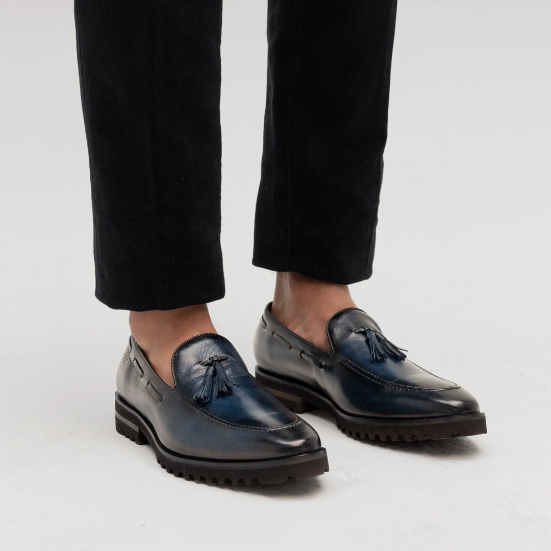 Mocasín Venetto Azul Suela Ultraliviana - imagen 3