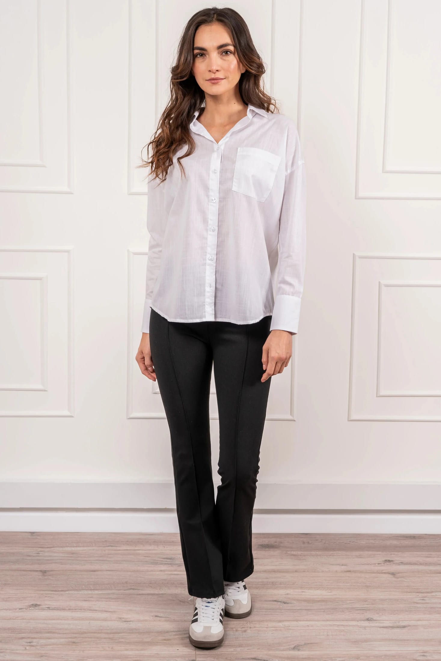 Pantalón Flare Leg Mujer Negro - imagen 3